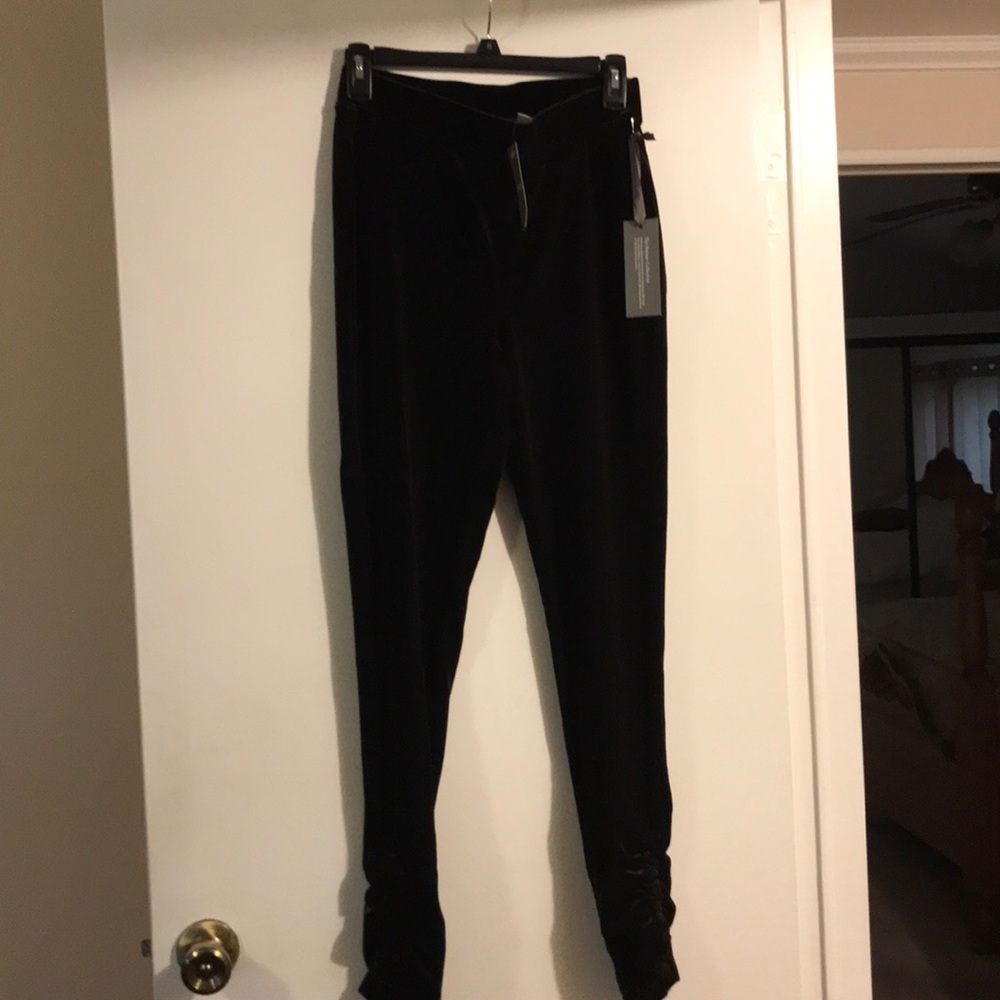 Velveteen brown leggings